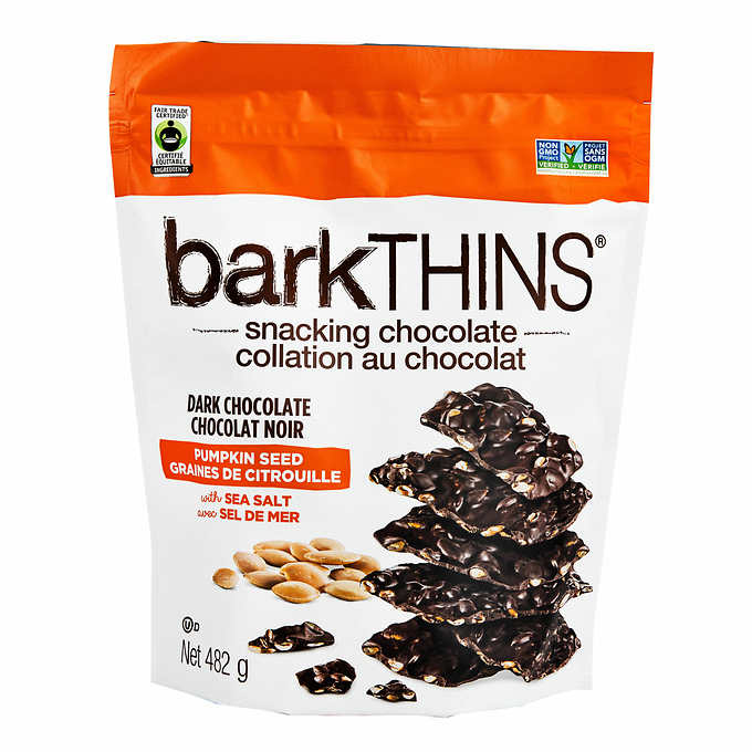 BarkThins Dark Chocolate Pumpkin Seeds Snacks, 482 g