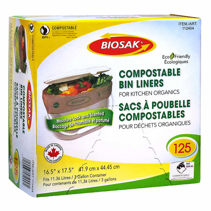 Biosak Compostable Kitchen Bin Liners