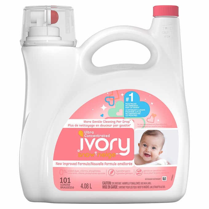 Ivory Snow Newborn Liquid Laundry Detergent 101 Washload