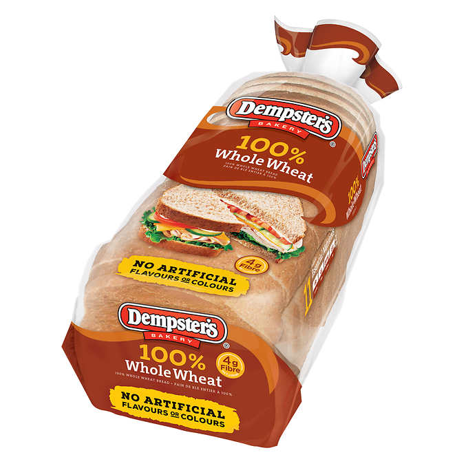 Dempster’s 100% Whole Wheat Bread 3 x 675 g