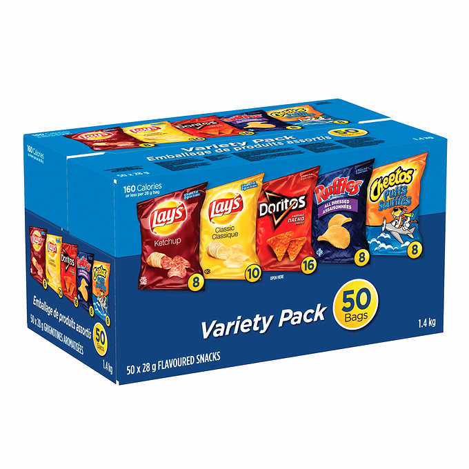 Frito-Lay Lunch Variety Chips, 28 g (0.98 oz), 50-pack