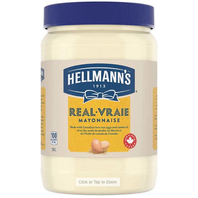 Hellmann’s Real Mayonnaise, 1.8 L