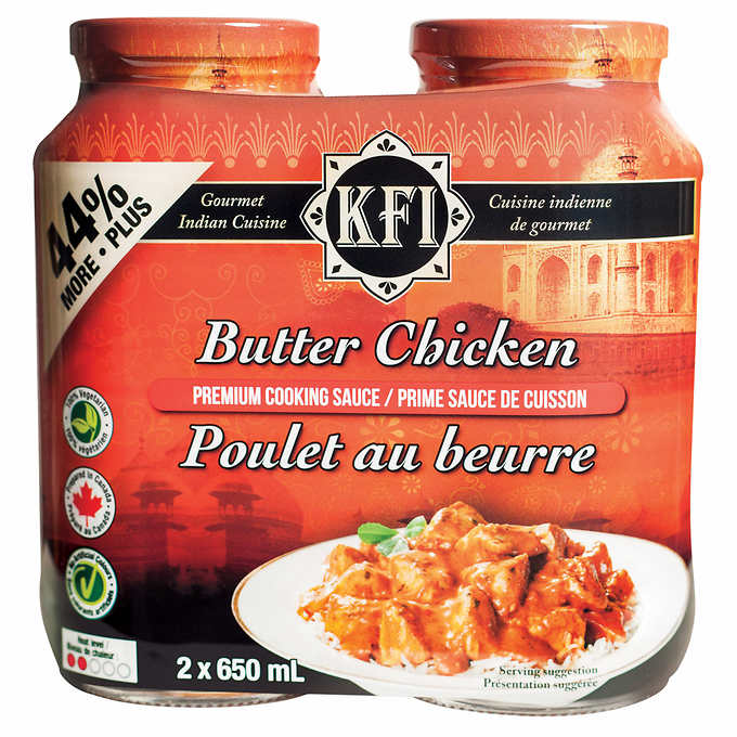 KFI Butter Chicken Sauce, 2 x 650 ml