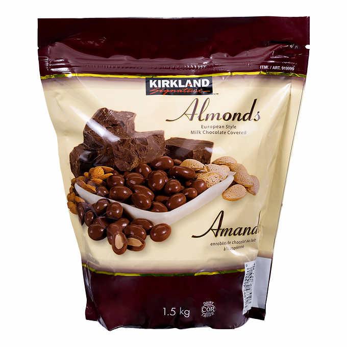 Kirkland Signature Chocolate Covered Almonds, 1.5 kg