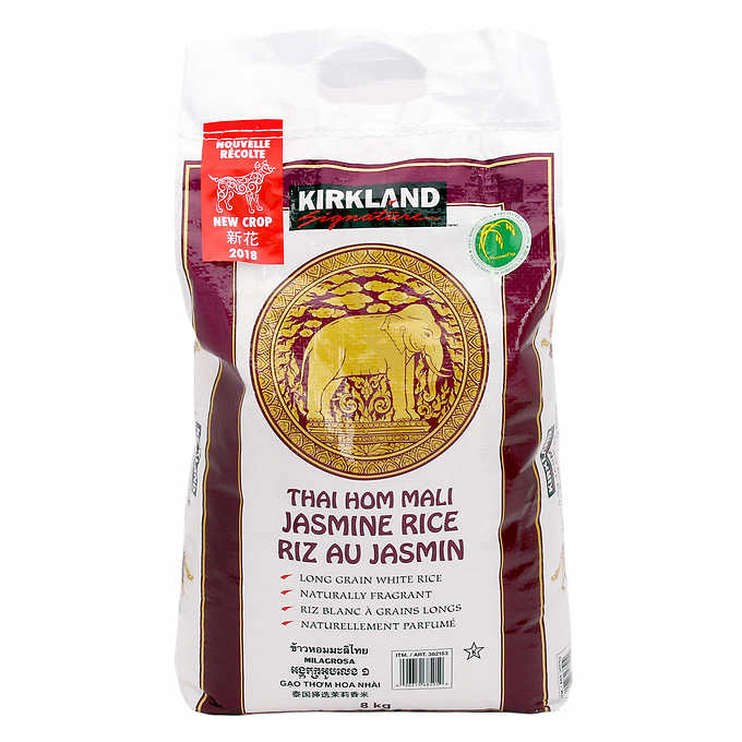 Kirkland Signature Thai Hom Mali Jasmine Rice, 8 kg