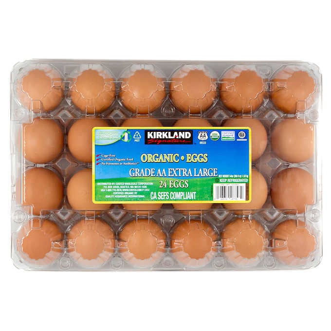 Organic Eggs Large Brown 24PK