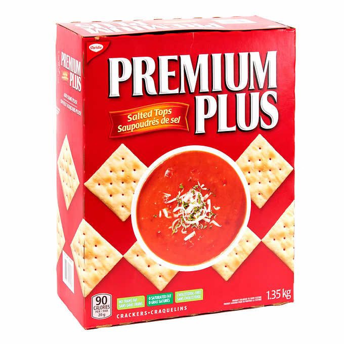 Premium Plus Crackers, Salted Tops, 1.35 kg