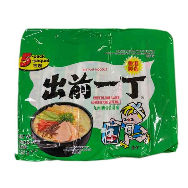 出前一丁九州豬骨濃湯味即食麵5包裝 DEMAE ITCHO Artificial Pork Flavor Instant Noodle (5 pack)