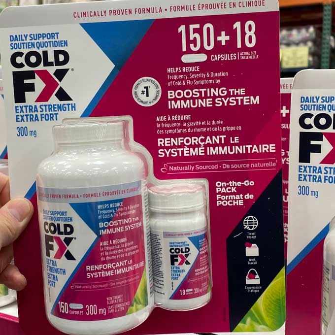 Cold-FX Extra Strength Daily Defense 150+18 Capsules