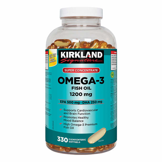 Kirkland Signature Omega 3 1200mg 330 Softgels