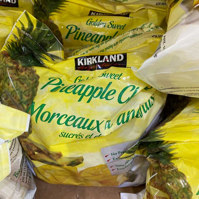 Kirkland Signature Pineapple Chunks 2kg (Frozen)