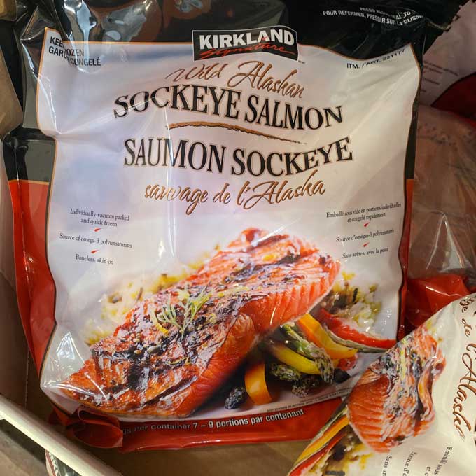 Kirkland Signature Wild Sockeye Salmon 1.36kg (Frozen)