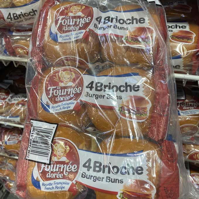 La Fournee Doree Brioche Burger Bun 3 x 200 g