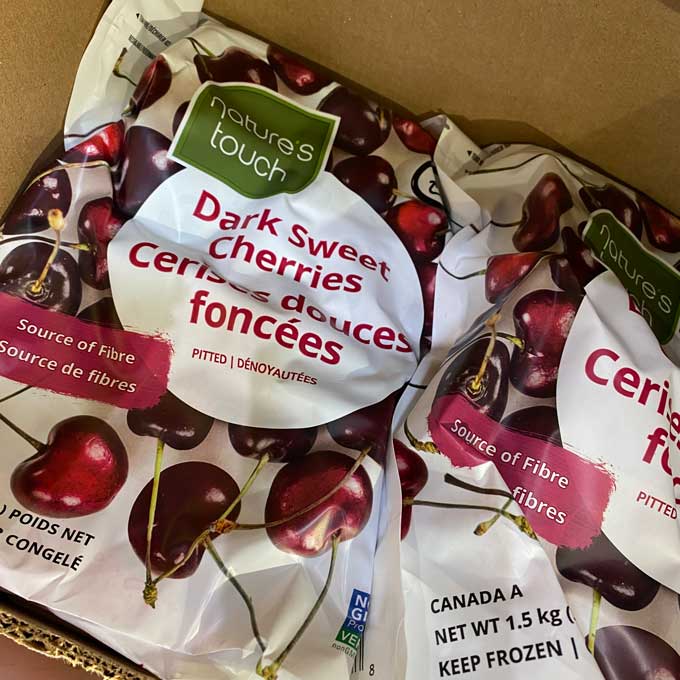 Nature’s Touch Dark Cherries 1.5kg (Frozen)