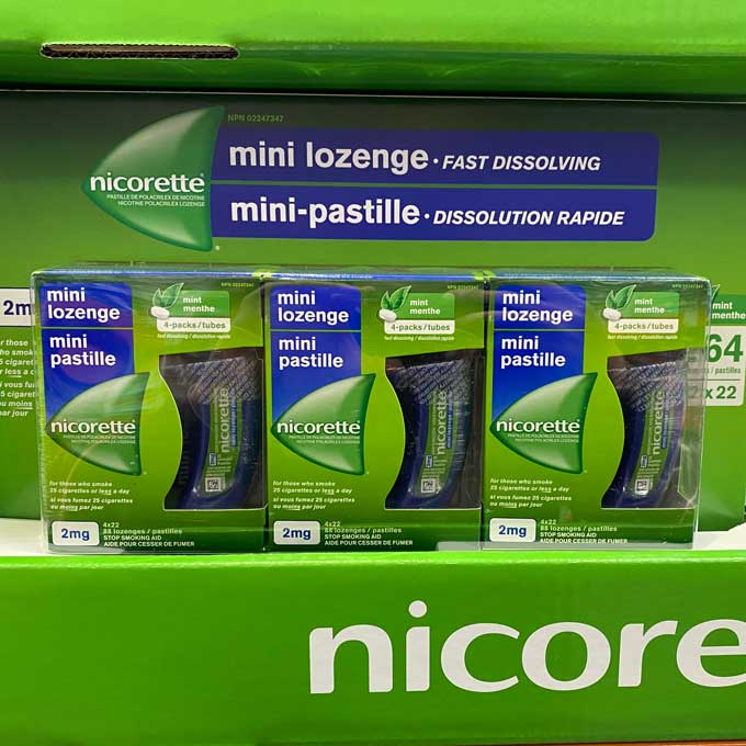 Nicorette Mini Lozenges 2mg 264 Lozenges