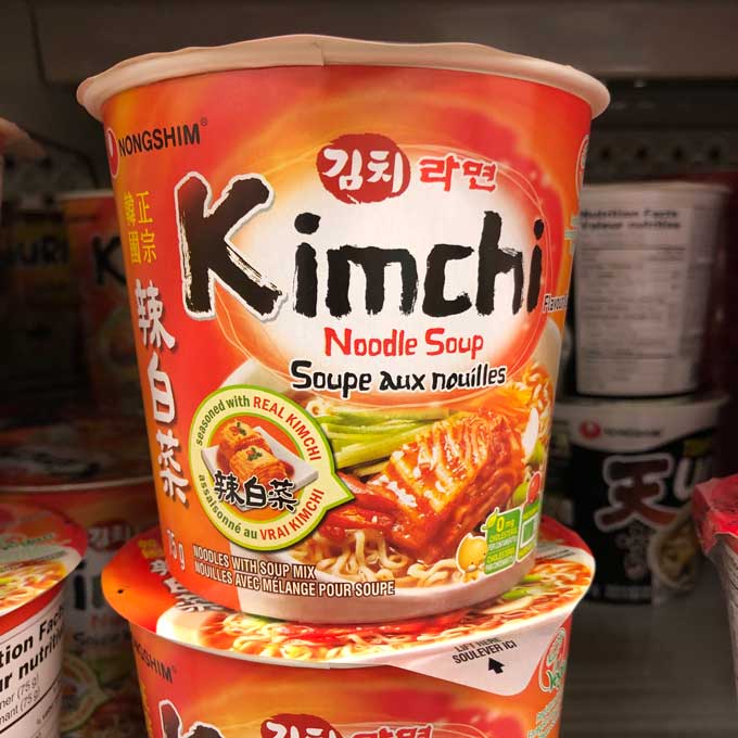 農心辣白菜杯麵 Nong Shim Kimchi Noodle Soup