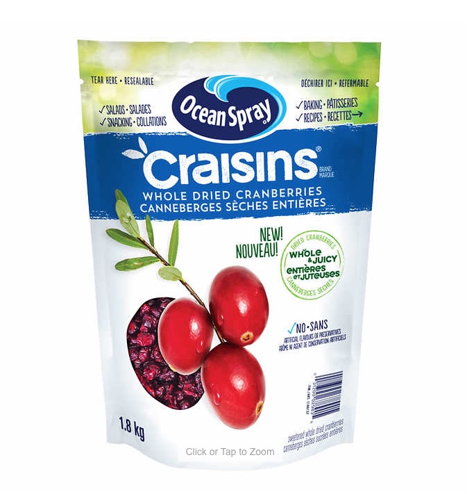 Ocean Spray Craisins Dried Cranberries 1.8kg