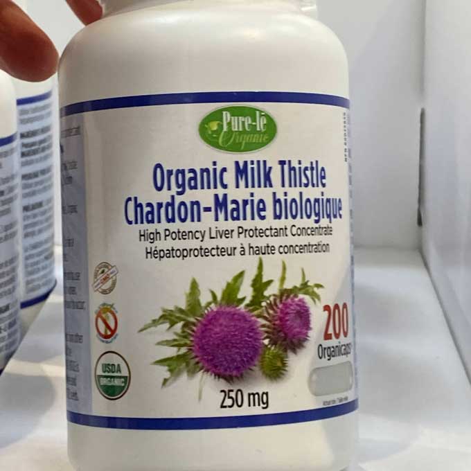 Pure Le Organic Milk Thistle 250mg 200 Organicaps