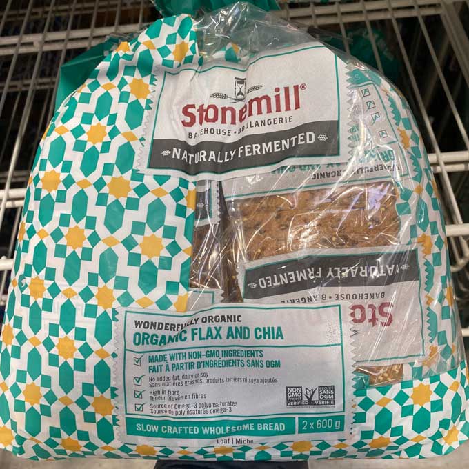 Stonemill Organic Flax and Chia Bread 2 x 600 g