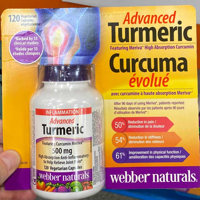 Webber Naturals Advanced Turmeric 120 Capsules