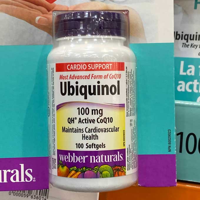 Webber Naturals Ubiquinol 100mg 100 Softgels