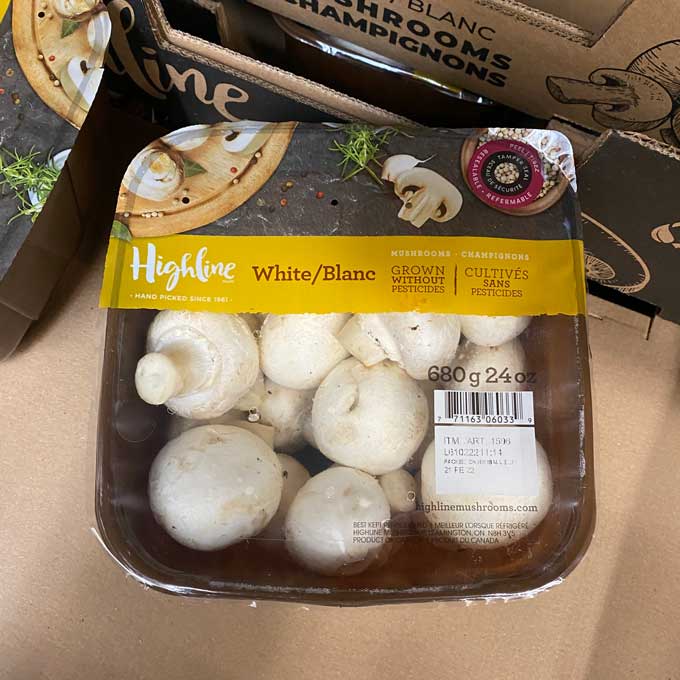 Whole White Mushrooms