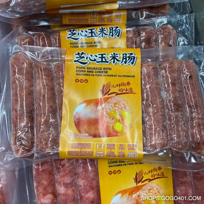 芝士心玉米腸 Pork Sausage with Corn and Cheese 300g (福耀 Winco)