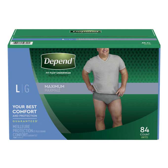 Depend Underwear Men Large 84 Count