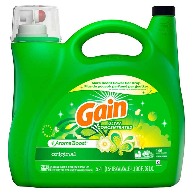 Gain Liquid Laundry Detergent, 5.91L 146 Wash Loads