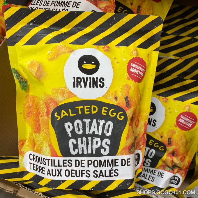 鹹蛋味薯片 Irvins Salted Egg Potato Chips 105g 福耀 Winco