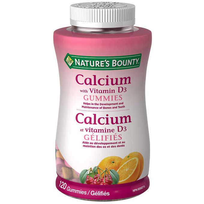 Nature’s Bounty Calcium with Vitamin D3 Adult Gummies 120 Gummies