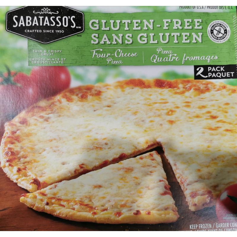 Sabatasso’s Gluten-free Four-Cheese Pizza 2x496g