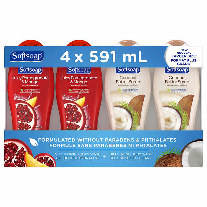 Softsoap Body Wash 4x591ml