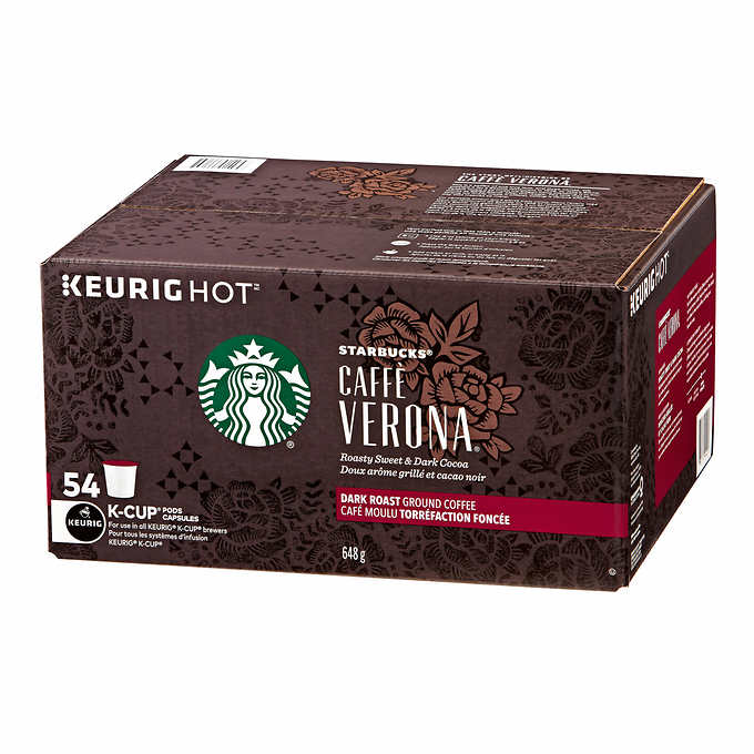 Starbucks Caffè Verona Coffee K-Cup Pods, 54-pack