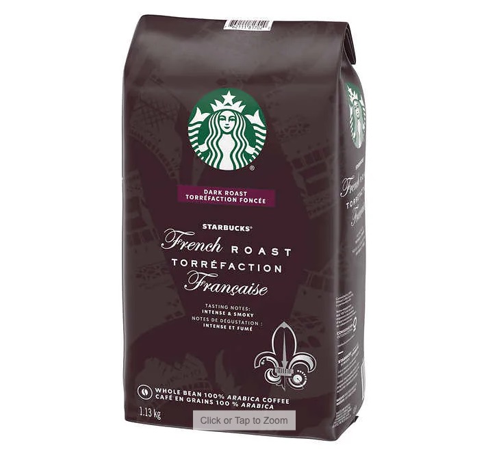 Starbucks French Roast Whole Bean Coffee, 1.13 kg