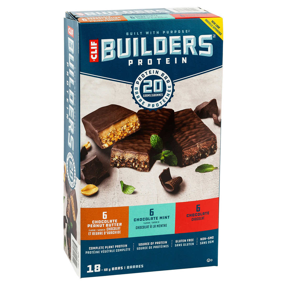 Clif Builders Protein Bars 18 packs