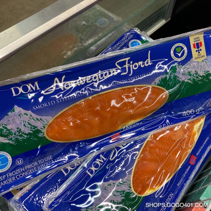 挪威煙熏三文魚 Dom Norwegian Fjoid Smoked Salmon 400g 福耀 Winco