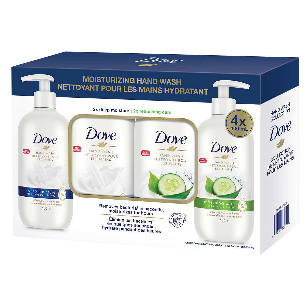 Dove Liquid Hand Soap 4 x 400ml