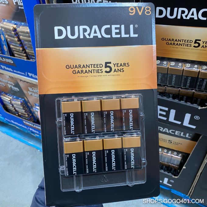 Duracell CopperTop 9V Batteries, 8-count