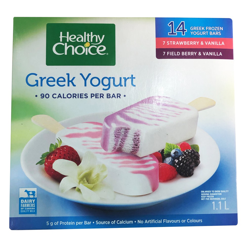 Healthy Choice Greek Yogurt Bars 14 x 80ml