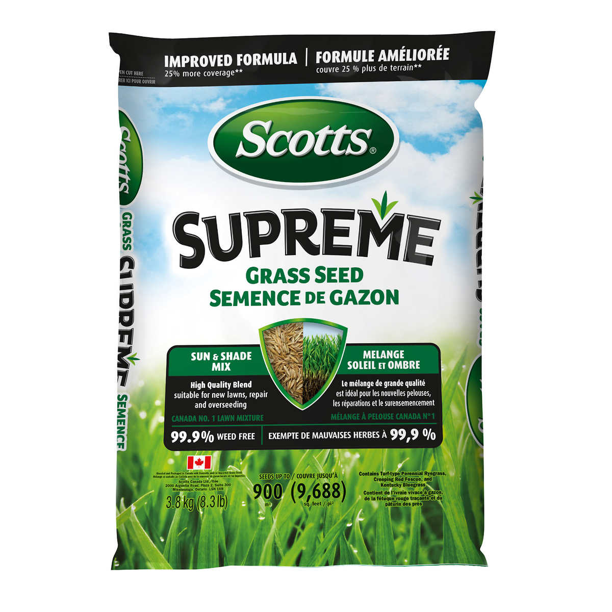 Scotts Supreme Grass Seed 3.8kg