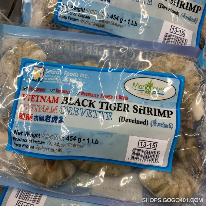 海威去腸老虎蝦 Searay Vietnam Black Tiger Shrimp 13-15 450g 福耀 Winco