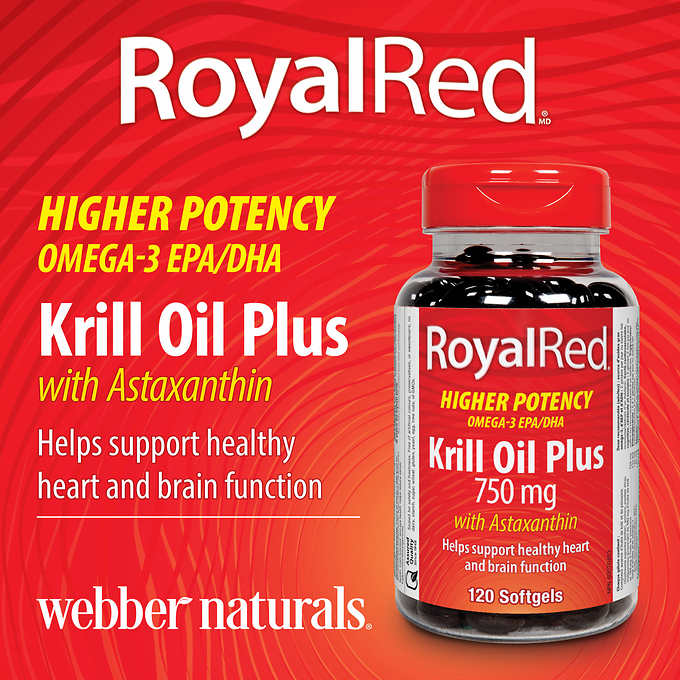 Weber Naturals Royal Red Krill Oil Plus 120 softgels